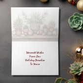 Weihnachten - Grüße der Saison gepostete Sukkulent