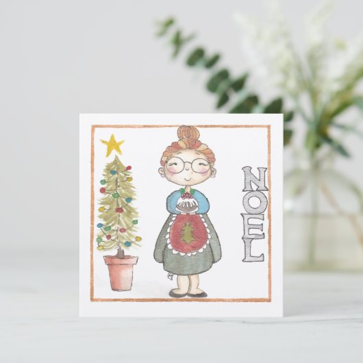 Weihnachten Grußkarte (Stehend Vorderseite)