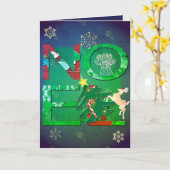 Weihnachten Grußkarte + Foto Karte (Gelbe Blume)