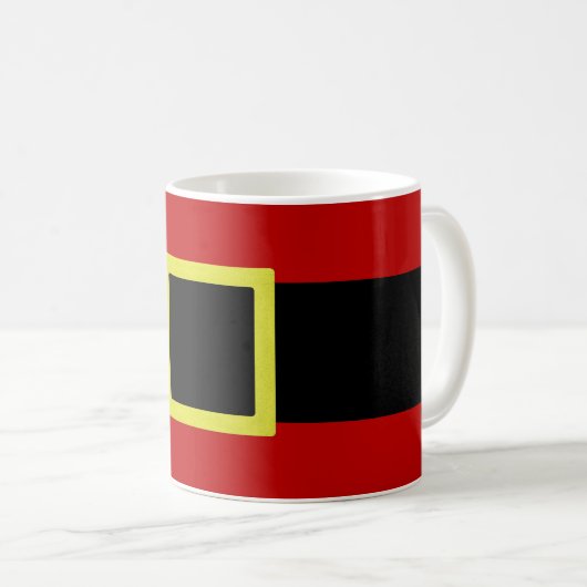 Weihnachten| Gürtel des Weihnachtsmanns Kaffeetasse (VorderseiteRechts)