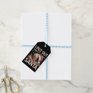 Weihnachten habe ich für den Weihnachtsmann Milch  Geschenkanhänger