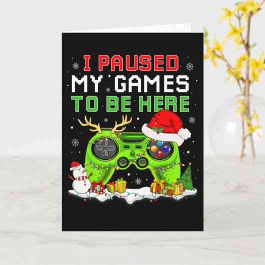 Weihnachten habe ich mein Spiel unterbrochen, um h Karte (Gelbe Blume)