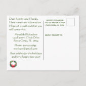 Weihnachten habe ich Ocean Beach Move Ankündigungspostkarte (Rückseite)