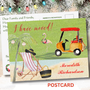 Weihnachten habe ich Ocean Beach Move Ankündigungspostkarte