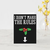 Weihnachten habe ich Regeln Mistletoe Funny Xmas g Karte (Gelbe Blume)