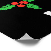 Weihnachten habe ich Regeln Mistletoe Funny Xmas g Poster (Ecke)