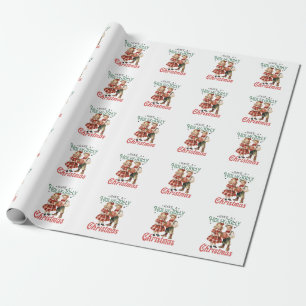 Weihnachten haben ein Holly Jolly Weihnachten Geschenkpapier