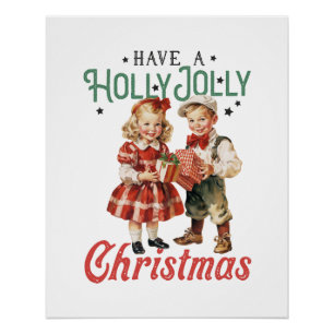 Weihnachten haben ein Holly Jolly Weihnachten Poster