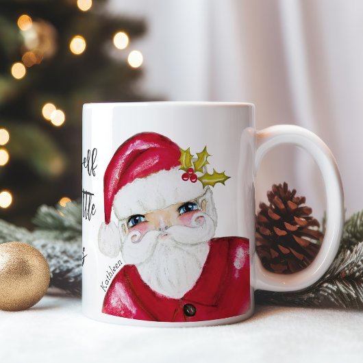 Weihnachten haben Sie einen fröhlichen kleinen Wei Kaffeetasse