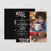 Weihnachten haben Sie selbst... Red Berries Fotoka (Vorne/Hinten)