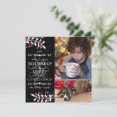 Weihnachten haben Sie selbst... Red Berries Fotoka (Stehend Vorderseite)