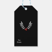 Weihnachten haben Sie sich selbst... Red Berries U Geschenkanhänger (Rückseite)