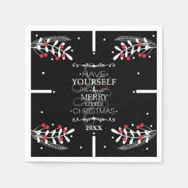 Weihnachten haben Sie sich selbst... Red Berries U Serviette