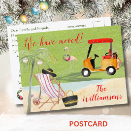 Weihnachten haben wir Ocean Beach Move Ankündigungspostkarte
