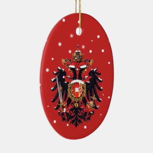 Weihnachten Habsburg Doppeladler Keramik Ornament (Rechts)