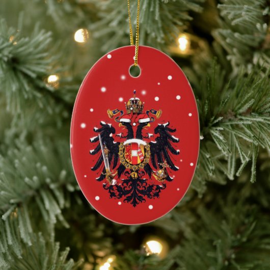 Weihnachten Habsburg Doppeladler Keramik Ornament (Baum)