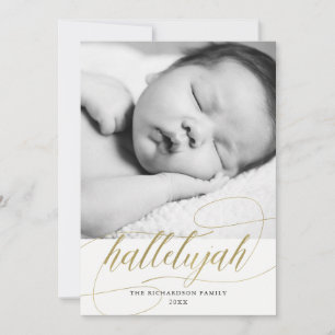Weihnachten Hallelujah   Falsches Gold mit Foto
