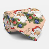 Weihnachten Hallo! Jolly Santa Claus Krawatte (Gerollt)