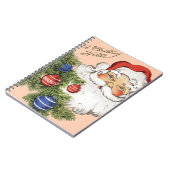 Weihnachten Hallo! Jolly Santa Claus Notizblock (Linke Seite)