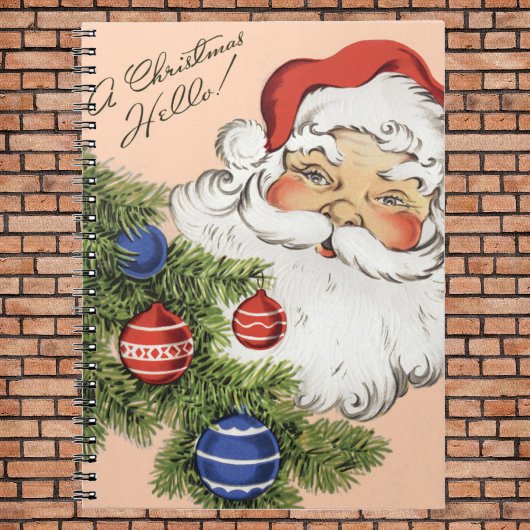 Weihnachten Hallo! Jolly Santa Claus Notizblock