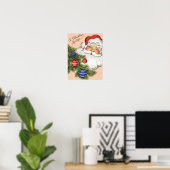 Weihnachten Hallo! Jolly Santa Claus Poster (Heimbüro)