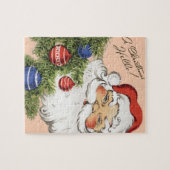 Weihnachten Hallo! Jolly Santa Claus Puzzle (Horizontal)