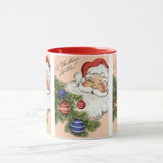 Weihnachten Hallo! Jolly Santa Claus Tasse (Zentrum)