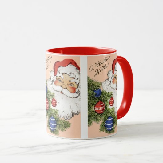 Weihnachten Hallo! Jolly Santa Claus Tasse (VorderseiteRechts)