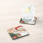 Weihnachten Hallo! Jolly Santa Claus Untersetzer (Rechte Seite)