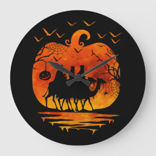 WEIHNACHTEN HALLOWEEN KOSTÜM KÜRBIS WEIHNACHTSGESC GROßE WANDUHR