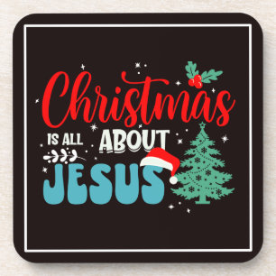 Weihnachten handelt von Jesus-43687 Getränkeuntersetzer