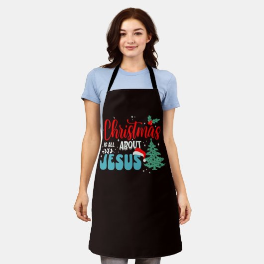 Weihnachten handelt von Jesus-43687 Schürze (Getragen)
