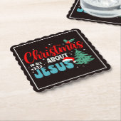 Weihnachten handelt von Jesus-43687 Untersetzer (angewinkelt)