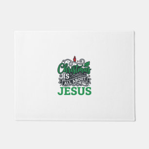 Weihnachten handelt von Jesus Design Fußmatte