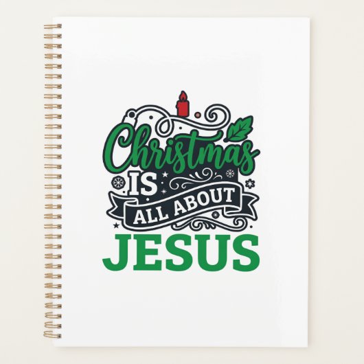 Weihnachten handelt von Jesus Design Planer (Vorderseite)
