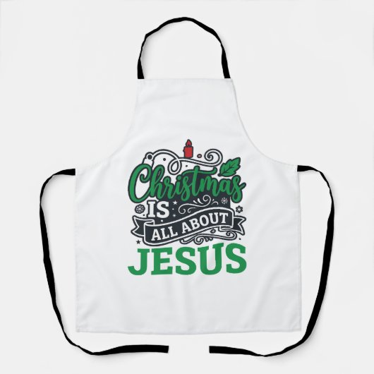 Weihnachten handelt von Jesus Design Schürze (Vorderseite)