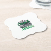 Weihnachten handelt von Jesus Design Untersetzer (angewinkelt)