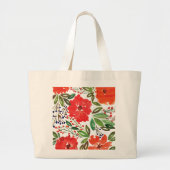 Weihnachten & Handgemälde Jumbo Tote Tasche (Vorne)