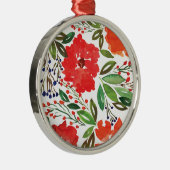 Weihnachten & Handgemalte Feiertage Ornament Aus Metall (Rechts)