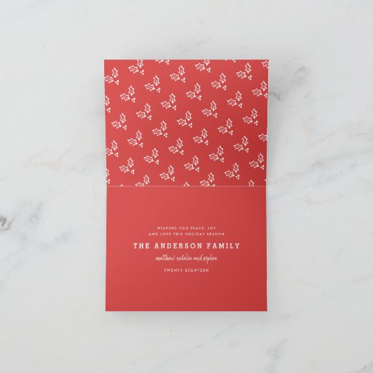 Weihnachten handgezeichnete Weihnachtskarte (Innenseite)