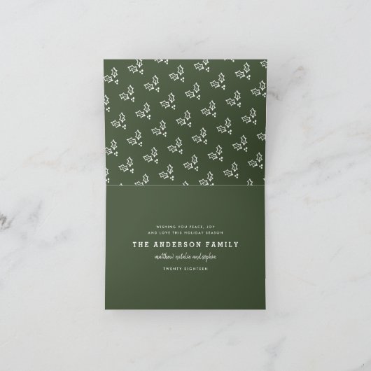 Weihnachten handgezeichnete Weihnachtskarte (Innenseite)