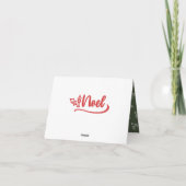 Weihnachten handgezeichnete Weihnachtskarte (Rückseite)