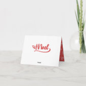 Weihnachten handgezeichnete Weihnachtskarte (Rückseite)