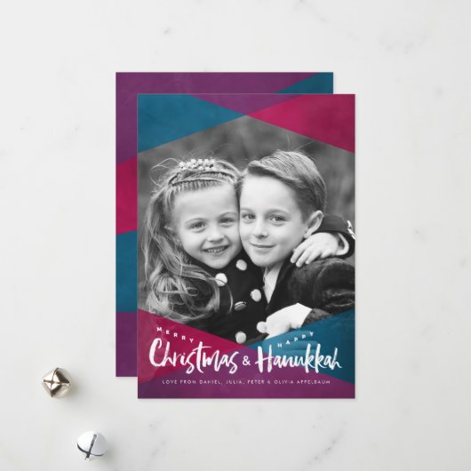 Weihnachten Hanukkah Foto Weihnachtskarten (Vorderseite/Rückseite Beispiel)