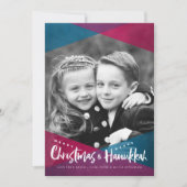 Weihnachten Hanukkah Foto Weihnachtskarten (Vorderseite)