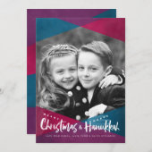 Weihnachten Hanukkah Foto Weihnachtskarten (Vorne/Hinten)