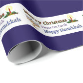 Weihnachten Hanukkah Geschenkpapier (Rolleneckpunkt)