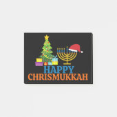 Weihnachten-Hanukkah Happy Chrismukkah Post-it Klebezettel (Vorderseite)
