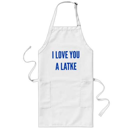 Weihnachten Hanukkah I Liebe Sie ein latscher jüdi Lange Schürze (Vorne)