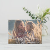 Weihnachten Hanukkah JOYFUL Gold Confetti FOTO (Stehend Vorderseite)